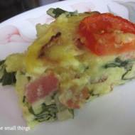 Spinach and Bacon Crustless Quiche