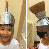Cardboard Armour for a Little Roman Soldier